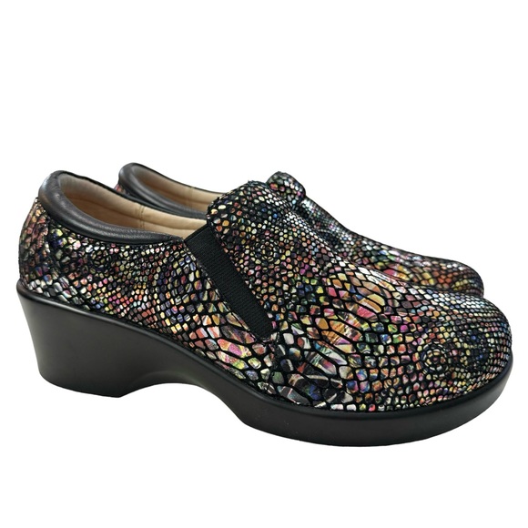 Alegria Eryn Show Stopper Wedge Clogs Size 38/ US 8-8.5 - Picture 3 of 16